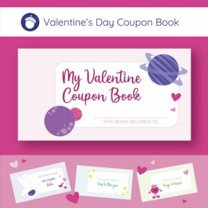 Valentine's Day coupon book cover