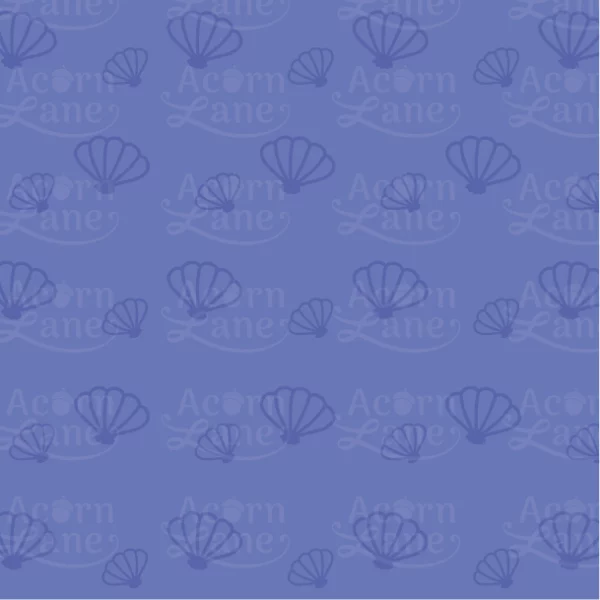 Blue seashell pattern digital paper