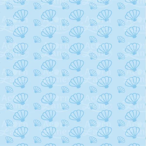 Light blue seashell pattern digital paper